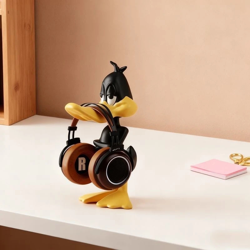 Headphone Stand Desk - アヒルヘッドフォンスタンドクリエイティブヘッドセットホルダーデスクトップオーガナイザーホームオフィスデスク装飾用ゲーマー音楽愛好家誕生日ギフト