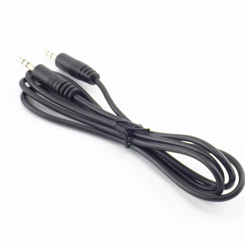 Cable Extension 3.5 - ブラック 3.5 ミリメートルジャックオーディオラインオス - オス車の Aux