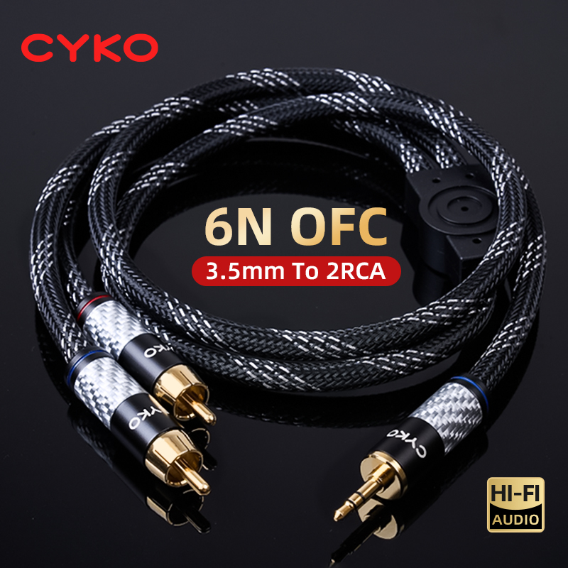 Cable Extension 3.5 - CYKO Hifi 6N OFCオーディオケーブル 3.5mm -