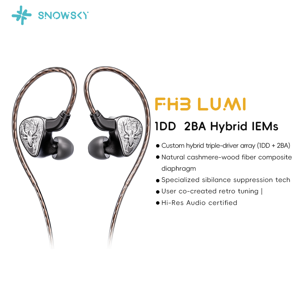 In Ear Monitor Iem - FIIO FH3 LUMI ハイブリッド IEM イヤホン