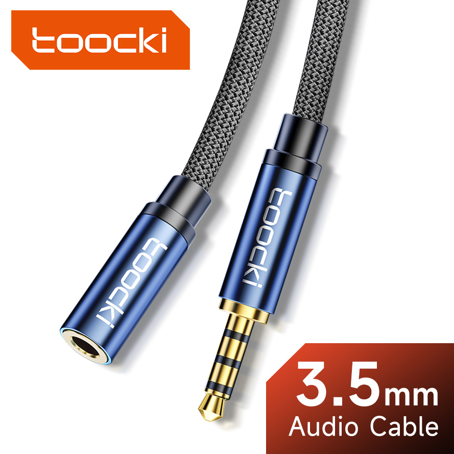 Cable Extension 3.5 - Toocki-オスからメスへのオーディオエクステンション、マイク付きスピーカーケーブル、xiaomiエクステンダーコード、3.5mmジャック