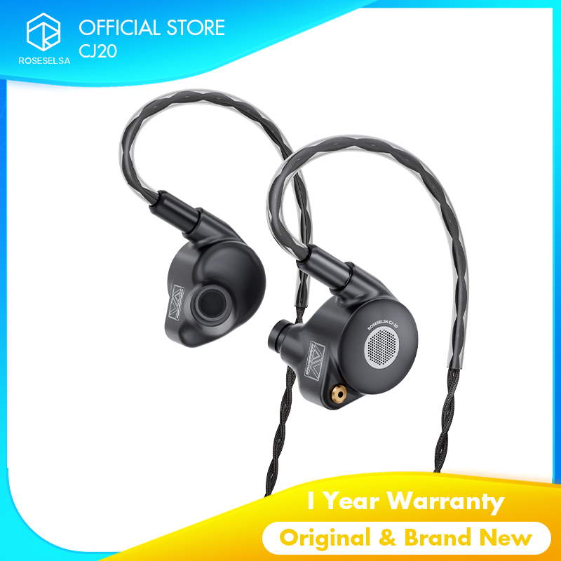 In Ear Monitor Iem - ROSESELSA X AAV CJ20 プランアリティカルマグネティックドライバーHIFIインイヤーモニター、1PM有線イヤホン、モジュールIEMケーブル付き、3.5m