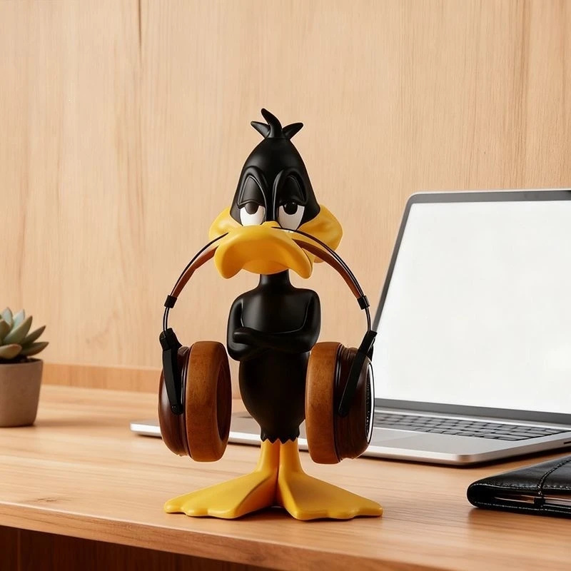 アヒルヘッドフォンスタンドクリエイティブヘッドセットホルダー - Headphone Stand Desk のレビューと価格