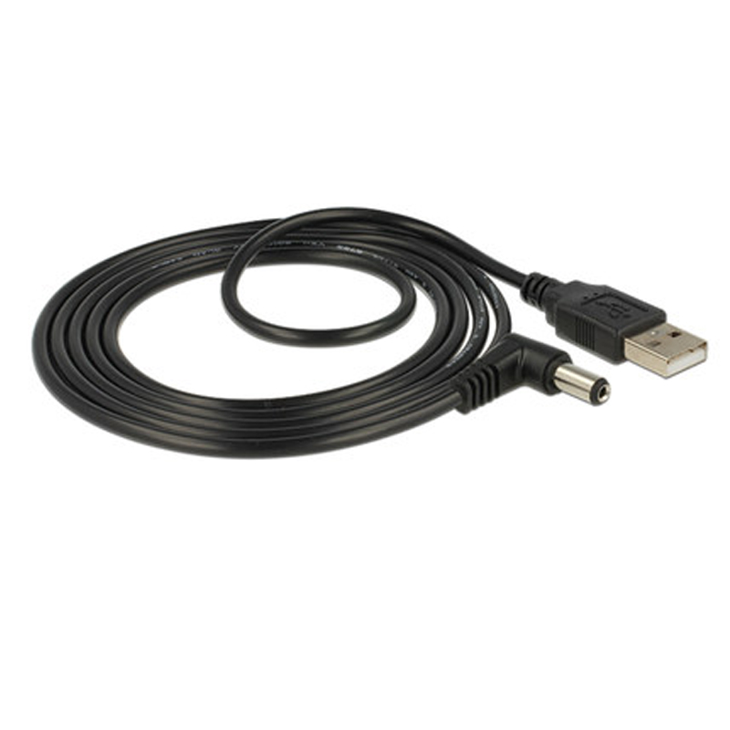 ブラックエルボ90° USBオス-オス DC電源ケーブル D - Cable Extension 3.5 のレビューと価格