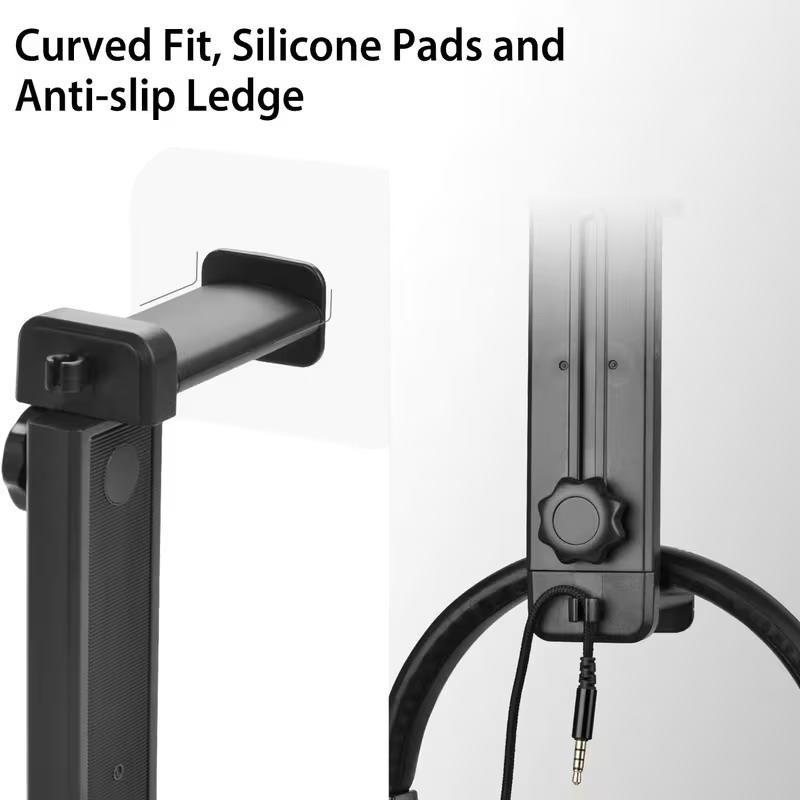 ヘッドフォンスタンドオーガナイザー 回転可能 拡張可能 デス - Headphone Stand Desk のレビューと価格