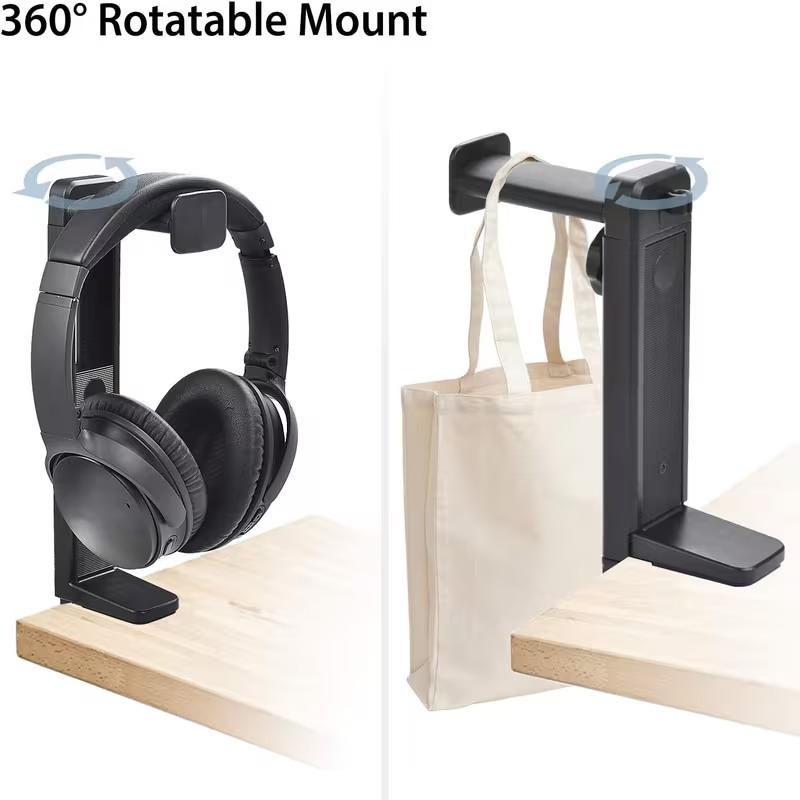 ヘッドフォンスタンドオーガナイザー 回転可能 拡張可能 デス - Headphone Stand Desk のレビューと価格