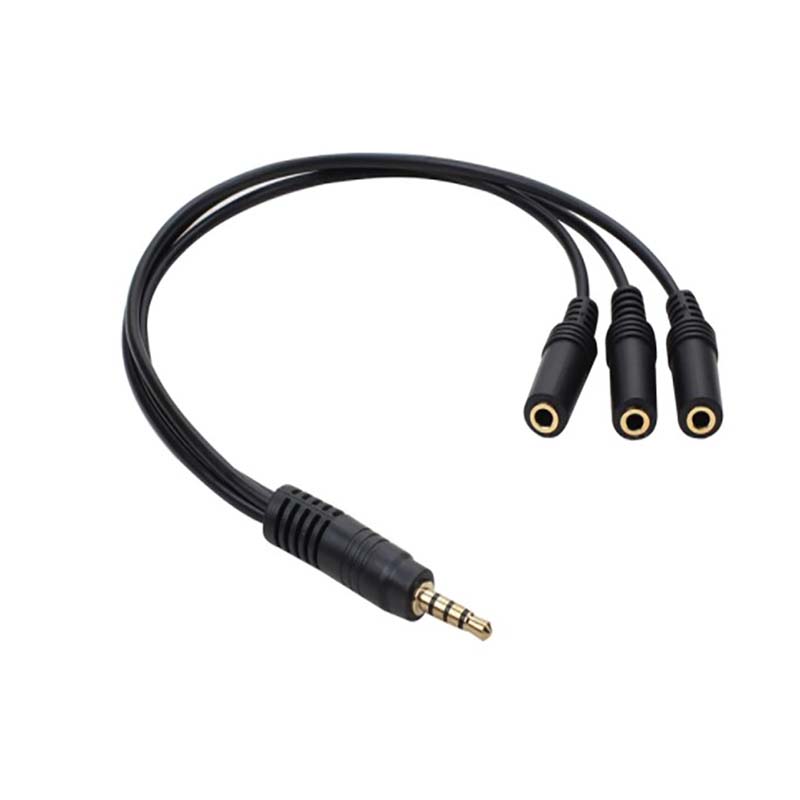 【C】3.5mm 3ウェイポートAUXオーディオスプリッター - Earphone Splitter Jack のレビューと価格