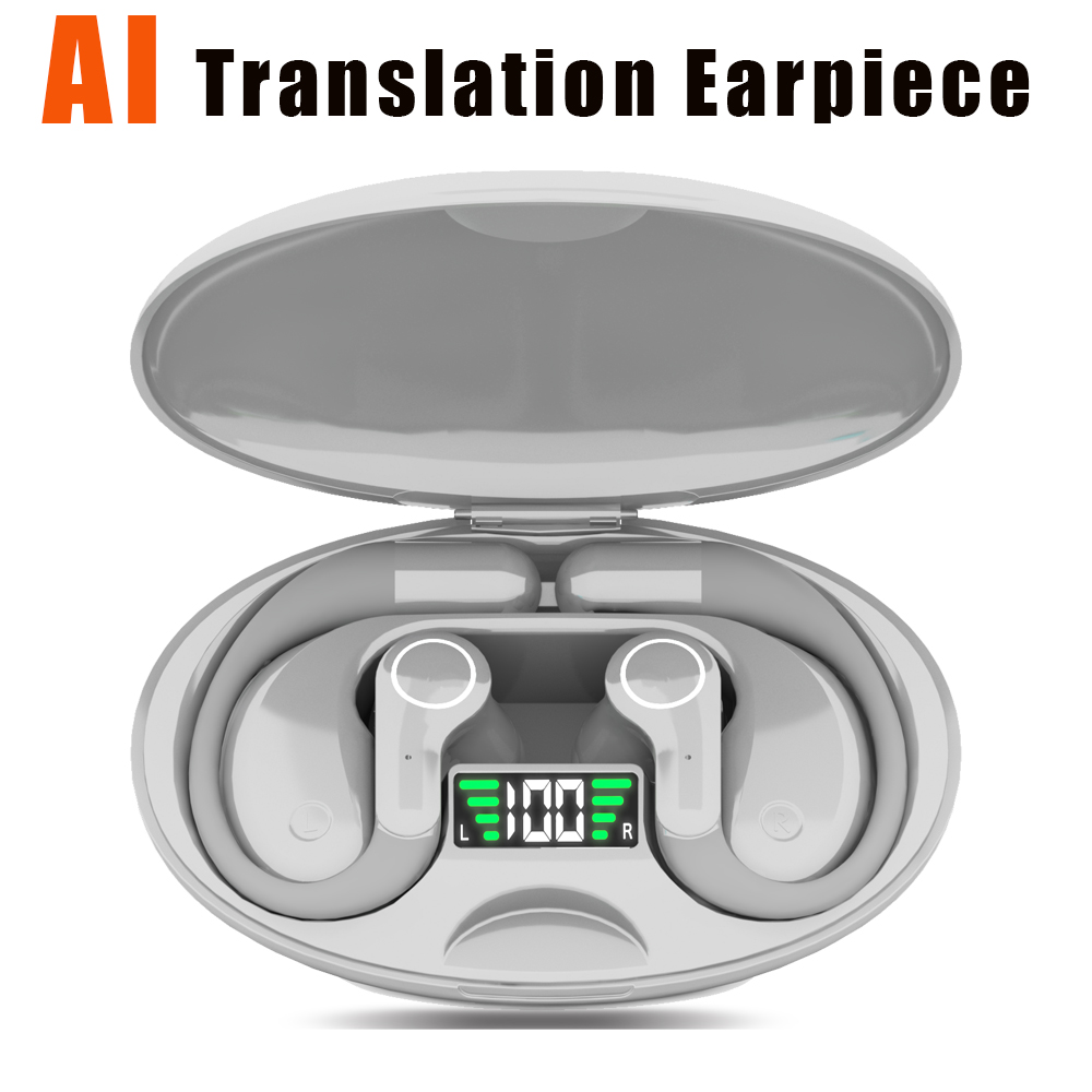 AI翻訳イヤホンデバイス、リアルタイム双方向翻訳、150以上 - Earbuds Charging Case のレビューと価格