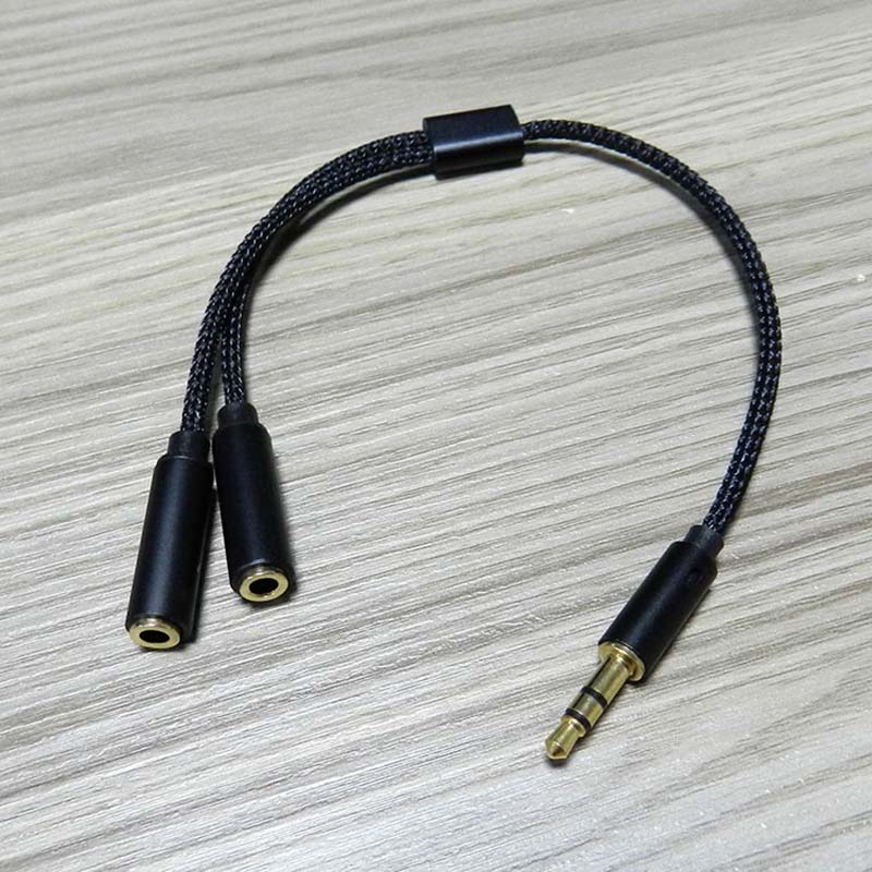 3.5 ミリメートルオーディオスプリッター Y ジャック 1 - Earphone Splitter Jack のレビューと価格