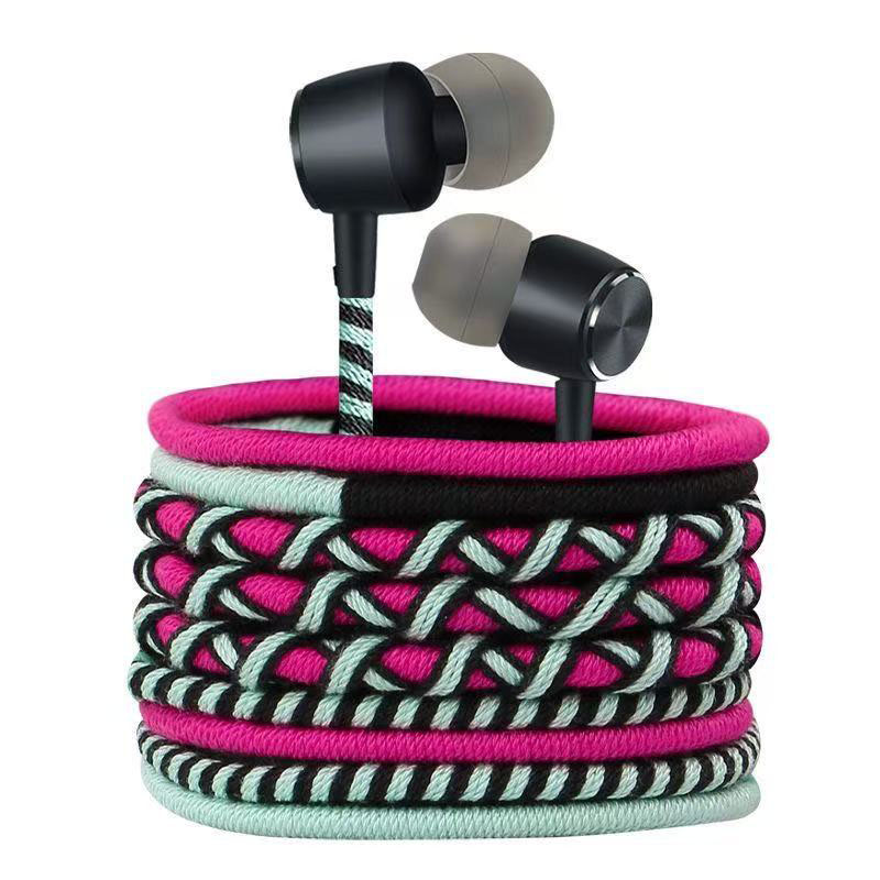 編組ワイヤーイヤホン 3.5mm インイヤーヘッドフォン マ - Wired Earphone Mic のレビューと価格
